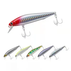1PCS Japan Hot Model Sinking Minnow Fishing Lures 8.5cm 9.2g Jerkbait Bass Pike Carkbait Wobblers Swimbait Professional Bait Hitam Umpan Equipment Joran Kail Memancing Outdoor Sports Pancing
