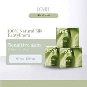 Lovio’s Premium Silk Sanitary Pad - Bundle Set x 3 / x 3 Pantyliners (15mm) or x 3 Day Pad (250mm) or x 3 Night Pad (290mm) / Feminine / Natural Ingredients Suitable For Sensitive Skin / Tuala Wanita Sutera / Bahan Semula Jadi Sesuai Untuk Kulit Sensitif