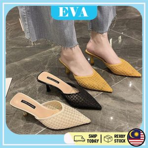 READY STOCK EVA Lady High Heels Pointed Shoes Kasut Tinggi Perempuan Dinner Shoes Wanita Women