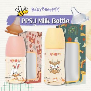 BabyBeesMY Botol Susu Newborn, Botol Susu PPSU, Botol Susu Baby Newborn, Baby Milk Bottle, Baby Bottle, PPSU Milk Bottle