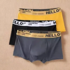 Set Seluar Dalam, CK, Untuk Lelaki, Gaya Boxer, Cepat Kering, Bernafas, Seluar Dalam Lembut, Serasi Susu, Sesuai untuk Bermain Perang Harga Super Profesional