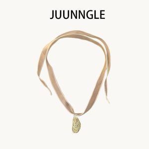 Kalung Reben Kerang, JUUNNGLE, Uniseks, Rekaan Niche, Reka Bentuk Asal, Mewah, Sesuai untuk Musim Bunga dan Musim Panas, Aksesori Tepi Laut, Hadiah Hebat