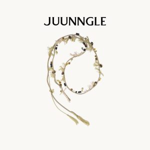 Kalung Boleh Ditindan, JUUNNGLE / Zhougufish, Untuk Wanita, Reka Bentuk Unik, Gaya Indie, Mewah dan Mampu Milik, Hadiah Hebat untuk Teman Wanita