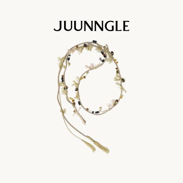 Kalung Boleh Ditindan, JUUNNGLE / Zhougufish, Untuk Wanita, Reka Bentuk Unik, Gaya Indie, Mewah dan Mampu Milik, Hadiah Hebat untuk Teman Wanita