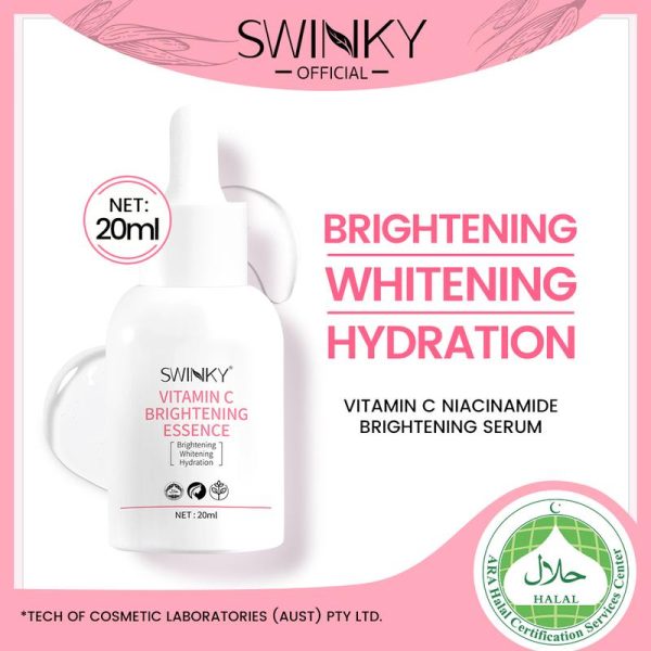 【COD】SWINKY Vitamin C Brightening Essence/VC Serum Pencerah Kulit / Brightening Serum/ SymWhite  Dark Sp /Vitamin C Niacinamide Brightening Serum