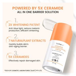 [COD]SWINKY Ceramide Soothing Facial Night Repair Cream 45g Sensitive Skin Dry Skin Moisturizers Skincare