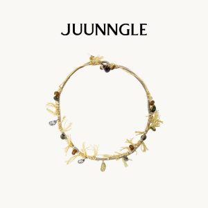Kalung Teluk Kupang, JUUNNGLE, Untuk Wanita, Choker Buatan Tangan, Rekaan Asal Niche, Aksesori Perjalanan, Gaya Bergaya