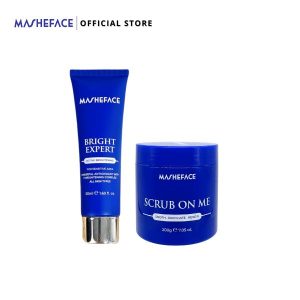 MASHEFACE Underarm Maintenance Set (Set combo krim dan scrub badan) Mencerah ketiak dan celah peha / Menanggalkan sel kulit mati / Membersihkan kulit / Melembabkan / Wangi  / Anti body odor / scrub badan