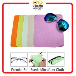 Premier Soft Suede Microfiber Cloth for Glasses Spectacle Sunglasses Cloth Cleaning Wipes Kain Lap Cermin Mata Eyeglasses Eyewear