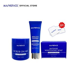 MASHEFACE Underarm Treatment Set KETIAK & PELIPAT PEHA | Mencerahkan Kulit | Melembapkan | Segar | Anti Bau | Scub badan | Sabun daki dan jerawat badan