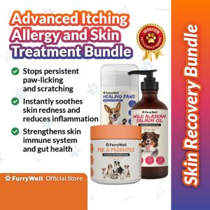 [SKIN RECOVERY BUNDLE] FurryWell Advanced Itching Allergy and Skin Treatment Bundle