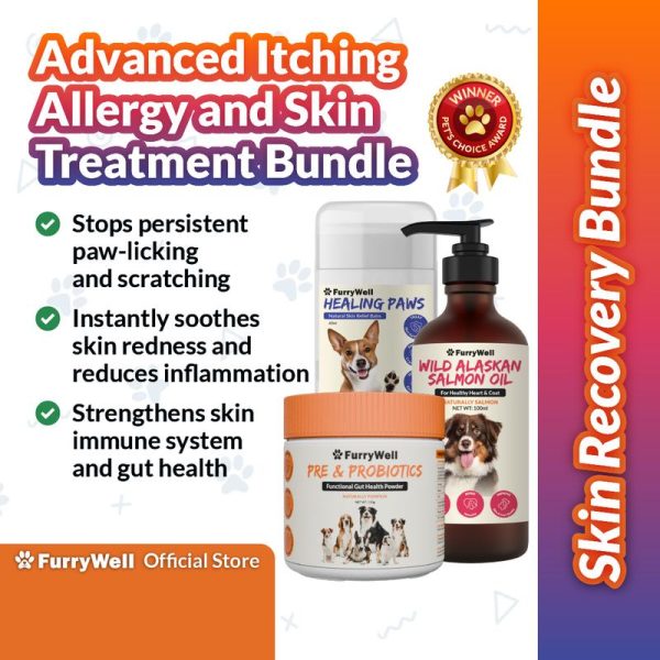 [SKIN RECOVERY BUNDLE] FurryWell Advanced Itching Allergy and Skin Treatment Bundle