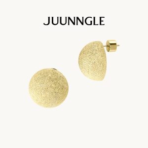 Anting-anting Zhougu Liusha, JUUNNGLE, Untuk Wanita, Rekaan Asal Berindustri, Gaya Cantik dan Halus, Potongan Kenyataan Minimalis, Sesuai sebagai Hadiah Teman Wanita