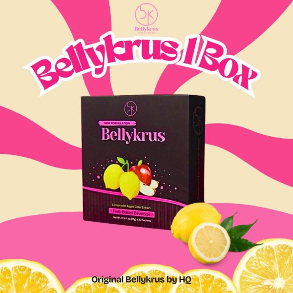 Bellykrus by HQ TRUWONDERFRUIT NOW BELLYKRS 1BOX Perisa Lemon & Apple Mixes Tiada Gula Tambahan Minuman Segar Rasa Manis Masam Sedap