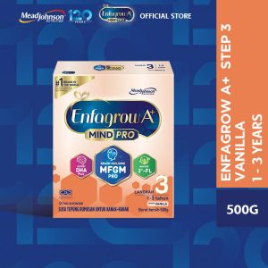 Enfagrow A+ Step 3 - 500g Vanilla - MindPro Susu Milk Formula Powder Food [EXP:18JUNE2025]