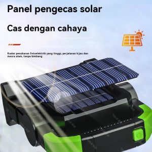 Mengecas Silau Lampu Bersuluh, Sangat Terang Luaran, Tenaga Solar Jarak Jauh, Lampu Mudah Alih, Jangka Hayat Bateri Yang Panjang, Isi Rumah Berkapasiti Besar Home Lighting Portable