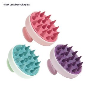 Berus Mencuci Kepala Sikat Alat Hebat Silikon Kulit Kepala Urut Syampu Sisir Rambut Bersih Sikat Urut Bahagian Kepala Bulat Body Care