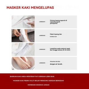 Topeng Kaki Pengelupasan Asid Buah Jaysuing Penjagaan Kaki Melembapkan Masker Kaki Melembutkan Kulit Melembutkan Kulit Melembapkan