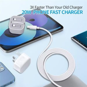 [COD] 20W 35W pengecas Fast Charger USB C Adapter With Cable Foriphone promax 11 12 13 14 15 Support FastCharging Accessories Kabel