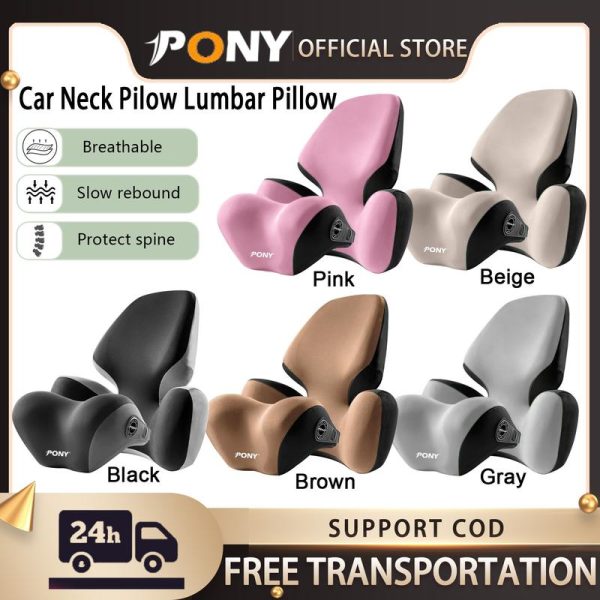 2025 set Sokongan Headrest+Serviks dan lumbar Bantal Leher Sandaran Kepala Kereta,Universal,Busa Memori Lumbar,Bantal Leher Auto, Sesuai untuk Kegunaan Pejabat dan Dalaman Kereta Accessories Car neckcar Neck Pillows hermurah bantalle bow pillowPutih