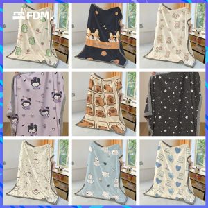 Selimut Bulu Karang, Bahan FDM, Selimut Kuilt Super Lembut, Rekaan Kartun, Mesra Kulit, Selimut Hangat, Sesuai untuk Tidur dan Tidur, Juga Boleh Digunakan sebagai Selimut Tidur, Selimut Sarung Selendang Bedding Blankets Soft