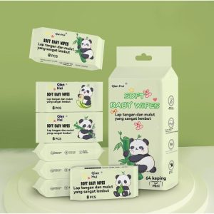 Tisu Basah Mini, Beg Kecil, Mudah Alih, Sesuai untuk Mulut Bayi, Untuk Kanak-kanak, Tisu Basah Bayi tissue face Baby Wipes wet  tissue Remover topan jual