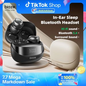 【COD】Biaze D79 Fon Telinga Wayarles,  TWS, ANC Bunyi 48dB, ENC -Mic, Masa Main 140j, Audio, Bluetooth 5., Kalis Air IPX6, Edisi Sukan Wireless Earphones Speaker Amplifier thinkplus earbuds pro 4