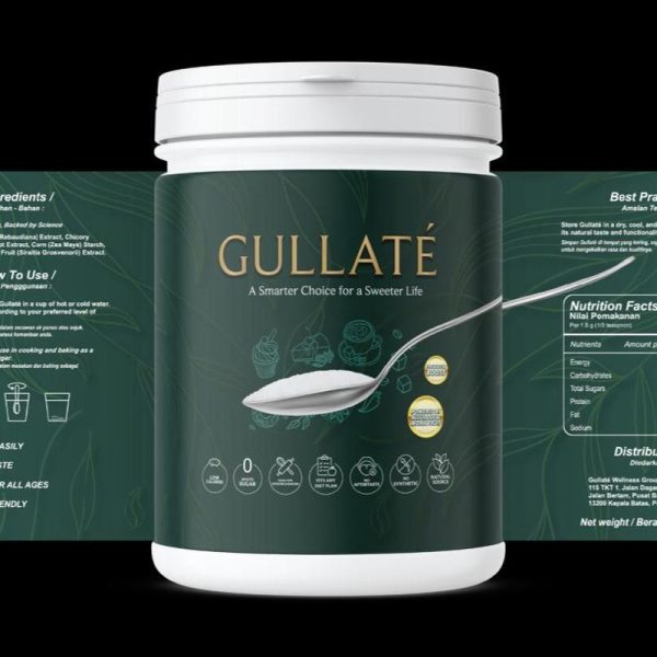 Gullate Pengganti Gula Putih (250gram) Rendah Kalori Monk Fruits