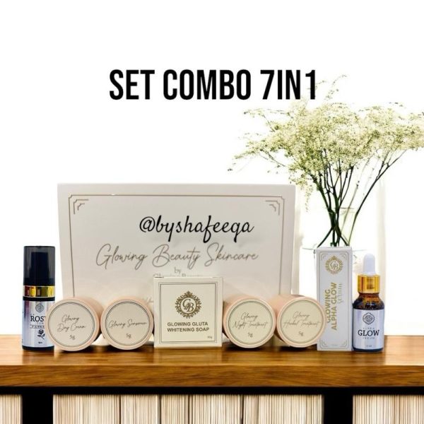 SET COMBO 7IN1 DENGAN TONER&SERUM Gb SKINCARE NEW PACKAGINg 2025 Skincare Soap Toner untuk Wajah