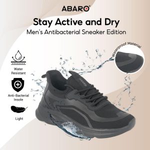 ABARO Men Water Resistant Antibacterial Sneakers Kasut Lelaki Kerja W2822
