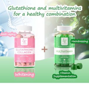 Gummies Kolagen Glutathione, Lifessence, dengan Multivitamin supplement