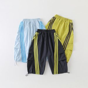 Ready Stock Kids Cargo Pants Unisex - Boys & Girls Cargo Pants, Children's Trousers, Track Pants - Breathable & Sun Protection-zlch