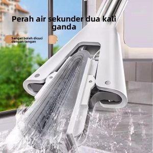 Mop Span, Boleh Dilipat, Penyerap, Sesuai untuk Kegunaan Rumah dan Bilik Mandi, Mop PVA Khas, Satu Sapu, Alat Ajaib, Kepala Span Bersih Supplies penjimatan ruang windows penyapu