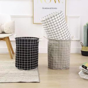 Kain Isi Rumah Bakul Dobi Kotor Pakaian Hamper Dobi Kotor Tong Penyimpanan Mainan Lipat Bakul Dobi Supplies