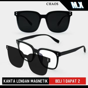 SUNGLASSES MAGNETIK, MX STUDIO-CHAOS SUNGLASSES, Cermin mata hitam klip, Cermin mata hitam terpolarisasi, Perlindungan UV, Cermin mata hitam GM, Uniseks, Sesuai untuk Wanita dan Lelaki, Cermin mata hitam pemanduan, Cermin mata hitam wanita lelaki