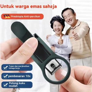 Pemotong Kuku Pembesar untuk Kegunaan Di Rumah, Anti-Percikan Besar, Pemangkas Kuku Keras Tebal Dewasa Tua, Pemotong Kuku Tunggal untuk Warga Emas Manicure Pedicure