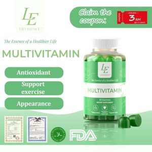 Gummies Multivitamin, Lifessence, Pemakanan, Tambahan, 60 kapsul setiap botol supplement supplement  vitamin
