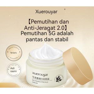 Krim Pemutih dan Pudar Bintik Xuerouya Memperbaiki Kekusaman Lewat Malam Mencerahkan Tona Kulit Menghidratkan Pembaikan Pelembap Krim Wajah Lazy Essence