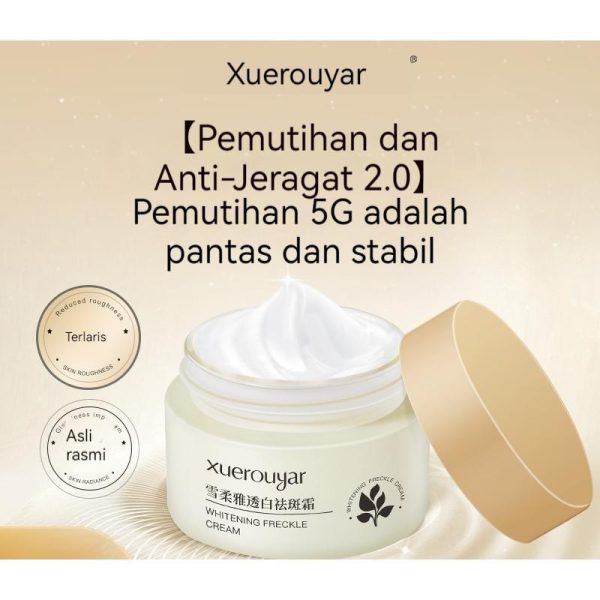 Krim Pemutih dan Pudar Bintik Xuerouya Memperbaiki Kekusaman Lewat Malam Mencerahkan Tona Kulit Menghidratkan Pembaikan Pelembap Krim Wajah Lazy Essence