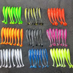 7.5cm Umpan Lembut T Ekor Stok Pukal untuk Ikan Mandarin, Topmouth Culter dan Umpan Tiruan Sub-umpan Lain Equipment Fishing