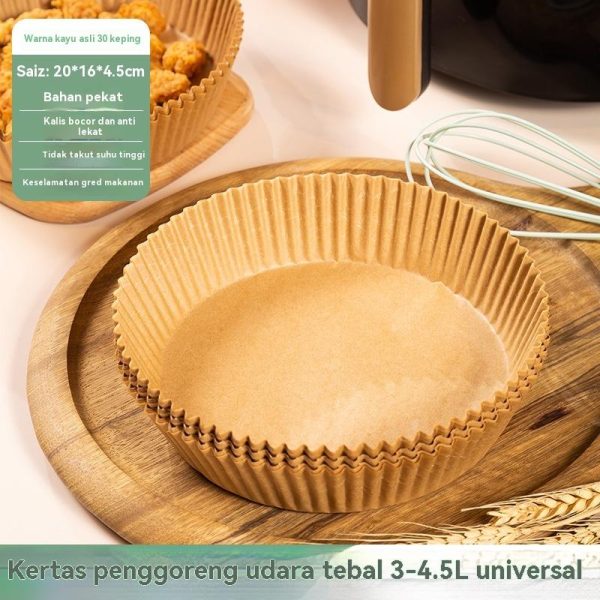 Kertas Khas untuk Periuk Goreng Udara, Kertas Minyak Silikon, Kertas Penyerap Penaik Bulat, Tahap Makanan, Kertas Pad Makanan Yang Tahan Bocor dan Tidak Melekit Kitchenware Utensils