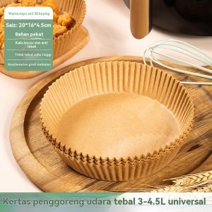 Kertas Khas untuk Periuk Goreng Udara, Kertas Minyak Silikon, Kertas Penyerap Penaik Bulat, Tahap Makanan, Kertas Pad Makanan Yang Tahan Bocor dan Tidak Melekit Kitchenware Utensils