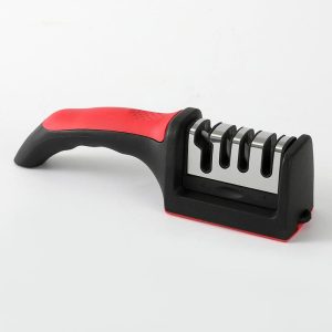 Pengasah Pisau, Dapur Cepat Isi Rumah, Alat Hebat Pisau Sayur, Pengasah 3 Peringkat, Gunting 4 Peringkat, Batu Pengasah Sejagat Kitchenware Knife