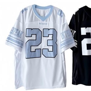 Baju Sukan, Disesuaikan dengan Nama dan Nombor Jersi, Longgar dan Selesa, Sesuai untuk Lelaki dan Wanita, Baju-T Clothing Sport