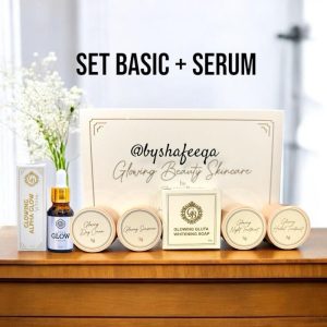 SET BASIC WITH SERUM GLOWING SKINCARE