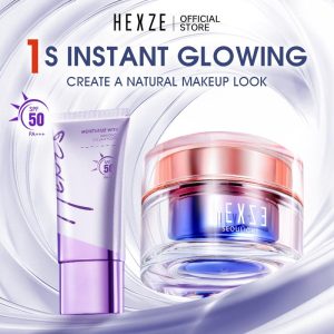 HEXZE Radiance Lazy Cream/ Krim Wajah Cerah/ Krim Tone Up/ Primer, Mencerahkan Kulit Segera, Sesuai Semua Jenis Kulit, Moisturizers Primer Pencerah Segera