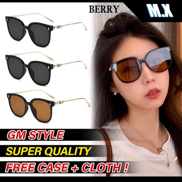 Cermin mata hitam terpolarisasi, Bahan Aloi, MX STUDIO-BERRY, Perlindungan UV, Uniseks, Bingkai Sederhana, Sesuai untuk Wanita dan Lelaki, Cermin mata untuk Memandu, Cermin mata hitam