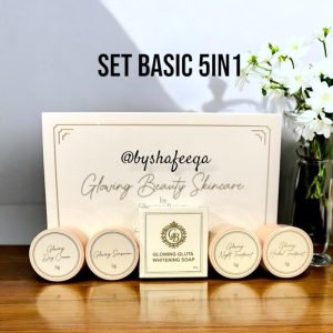 SET BASIC 5in1 GB Skincare NEW PACKAGING 2025 Skincare Soap Toner