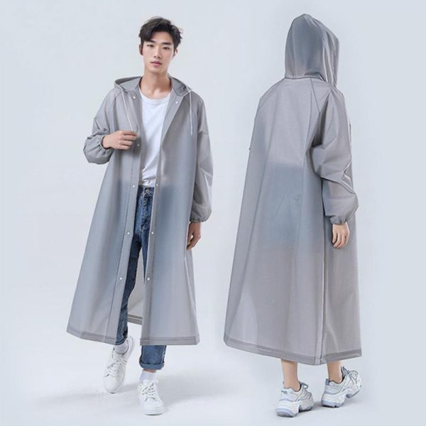 Baju Hujan EVA Tebal, Sumber Pengeluar, Kekal Penuh, Sesuai untuk Lawatan Konsert, Kalis Hujan, dengan Tali Serut, Boleh Digunakan Semula