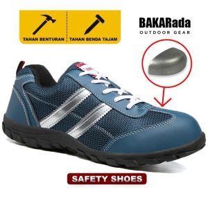 【BAKARada】kasut safety lelaki Men's High Cut Safety Shoes Steel Toe Working Safety Shoes For Men Hiking Shock Proof Puncture Proof Non-Slip Footwear Worker Boy Closed